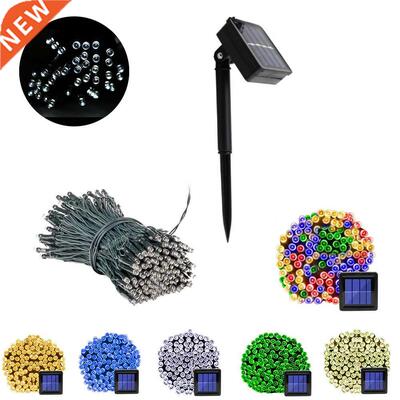 Outdoor Solar String Fairy Light 200 100 LED Festoon Waterpr