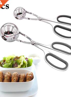2 PCS Stainless Steel Meat Baller Tongs Cake Pop Meatball Ma