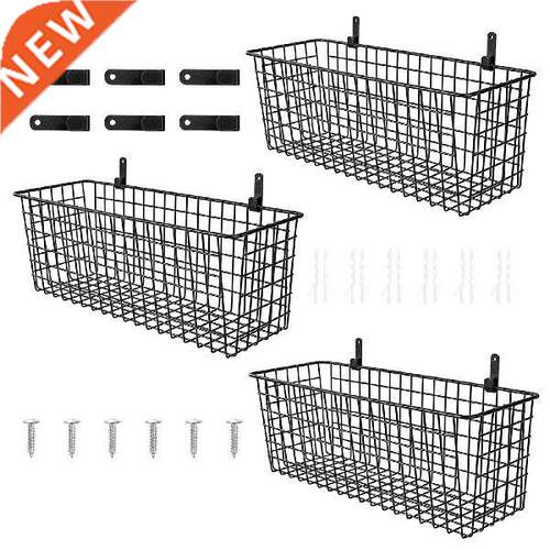 Wall Mount Storage Basket Hangings Wire Storage Baskets