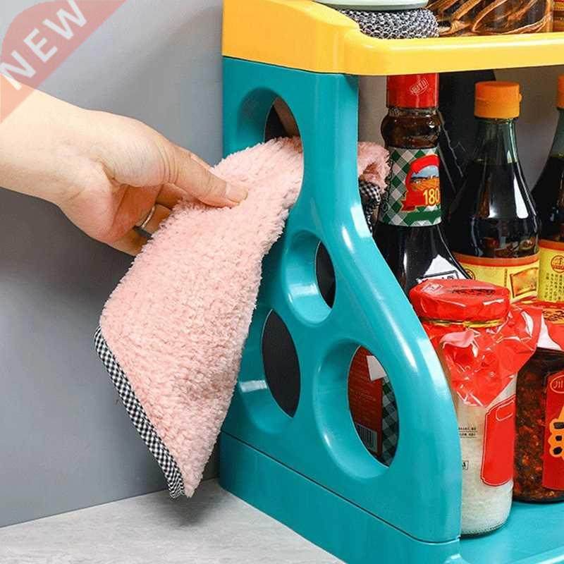 Double-layer Kitchen Spice Rack Family Kitchen Storage Rack