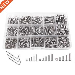 Screw and Nut Kit,Machine Screw and Nut Kit, 500 Pcs M3 M4 M