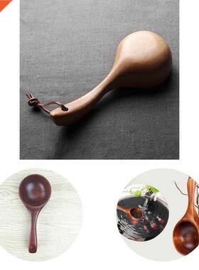 Durable Water Ladle Stable Wooden Spoon Japan Style