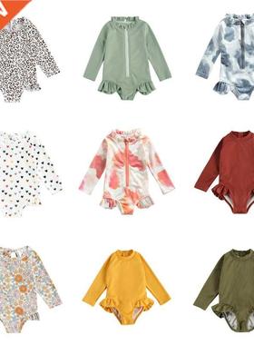 1-5Y Toddler Kds Baby Grls Swmwear Kntted Front Zpper L