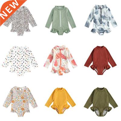 1-5Y Toddler Kds Baby Grls Swmwear Kntted Front Zpper L