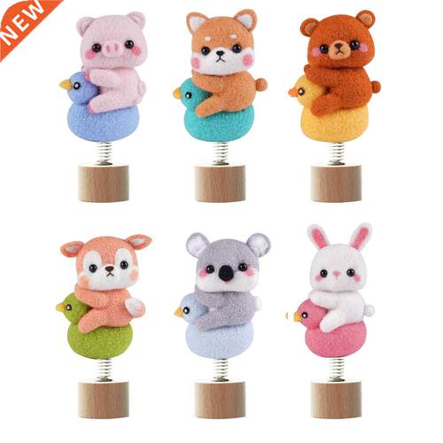 Kids Creative Lovely dog bear Pig Handmade Toy Doll Wool Fel