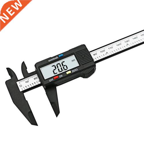 150mm 6inch LCD Digital Electronic Carbon Fiber Vernier Cal