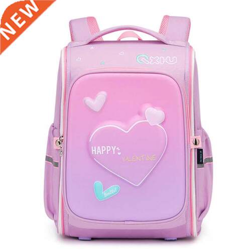 New 3D Cute Orthopedic School Bag For Girls Boys Cartoon Din