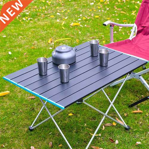 IHOME Outdoor Folding Aluminum Alloy Dining Table Camping Ba