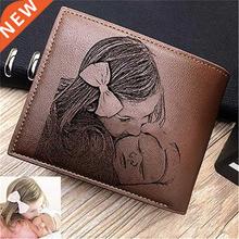 Personalized Wallet Men High Quality PU Leather for Him Engr