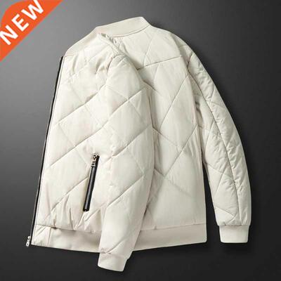 Winter Jcket Men Prks Thicken Wrm Cot Mens Stnd Collr