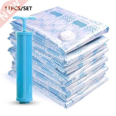 11pcs/set Vacuum Bags for Clothes Storage Bag Wardrobe