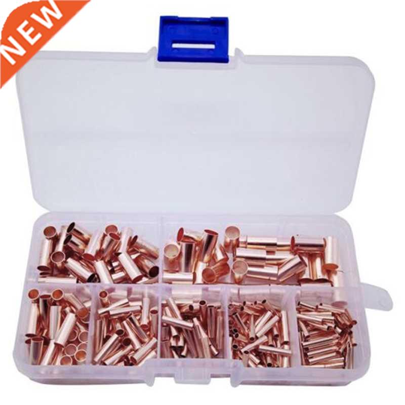 250Pcs Small Copper Tube Combination Connecting Tube Boxed C