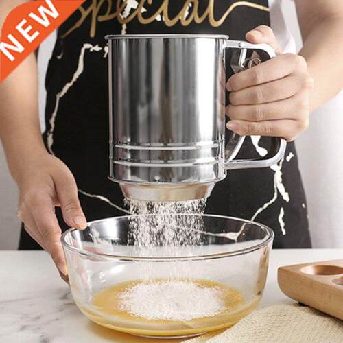 High Quality Stainless Steel Flour Sifter With Hand Press Do