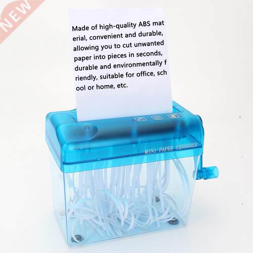 1 Pcs Mini Hand A6 Paper-Shredder Portable Office Household
