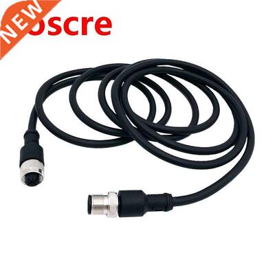 M12 sensor connector cable double he waterproof line male