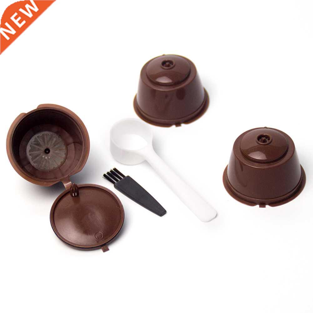 3pcs Coffee Capsule Filters Refillable Reusable Kitchen Coff
