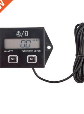 Digital Engine Tach Hour Meter Tachometer Gauge Engine RPM L