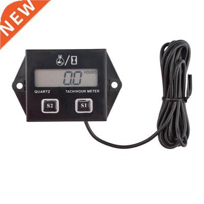 Digital Engine Tach Hour Meter Tachometer Gauge Engine RPM L