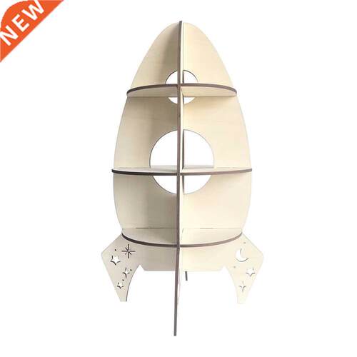 Creative Wooden Rack Display Rack Shaped Children Room