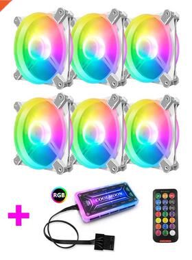 PC Desop Computer Case Cooler Fan 16 RGB LED Computer