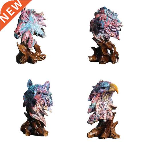 Resin Oil Painting Statue Animal Statue Home Decoration