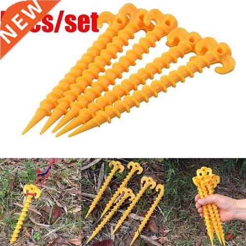 Tent Nail Outdoor Screw Peg Nylon 5pcs Convenient Claw