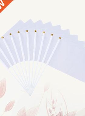 Flag Flags White Hand Referee Mini Stick Waving Sports