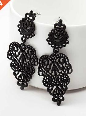 Stud Earrings Bohemian Openwork Pattern Earrings For Women B