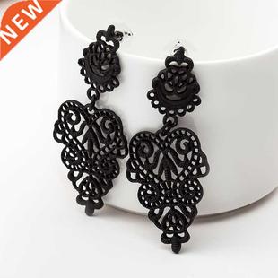 Stud Earrings Bohemian Openwork Pattern Earrings For Women B