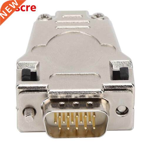 D-SUB Serial Connector Flame-Retardant 15-Pin Male with Meta