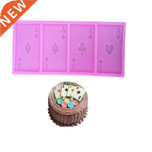Poker Cards Design Cake Molds 3D Silicone Mold Soap Fondant