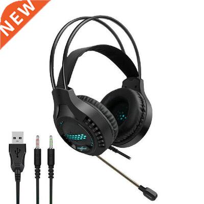 PC Hedphones With Mic RGB Gming Hedset USB Hedset With