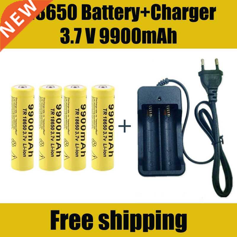 18650 Battery Rechargeable Battery 3.7V 18650 9900mAh Capaci