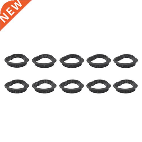 10 Pcs Heart Shape Tart Rings Heat-Resistant Perforated Cake
