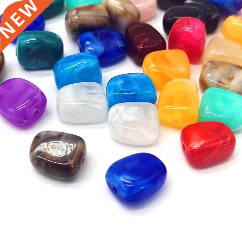 10pcs 14mm Imitation Stone Beads for Jewelry Making Bracelet