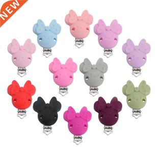 Kovict 3pcs Mouse Silicone Pacifier Clip  Baby Teething T
