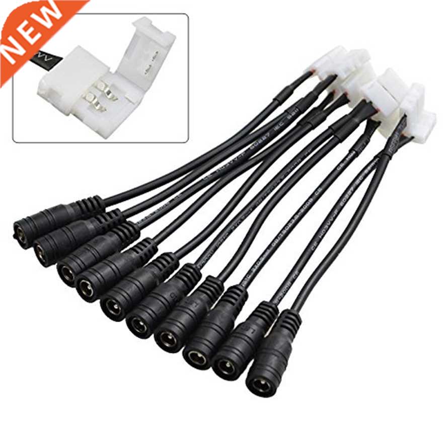 5Pcs 5.5x2.1mm DC Power Female Jack Connector 2 Pin 10mm LED