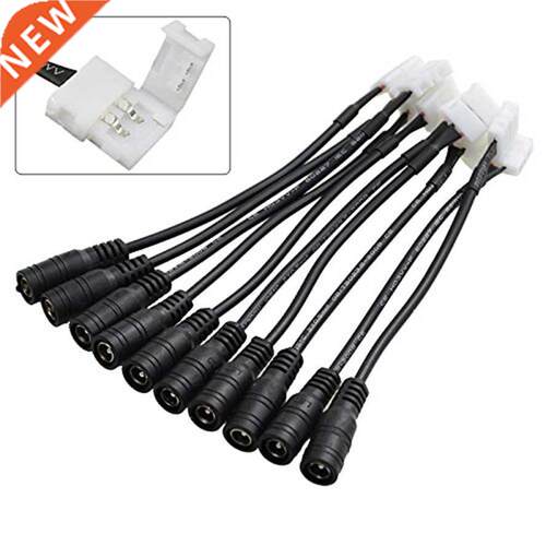 5Pcs 5.5x2.1mm DC Power Female Jack Connector 2 Pin 10mm LED