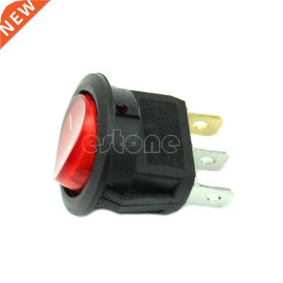 5PCs Light ON-OFF SPST Round Button Dot Boat Car Auto Rocker