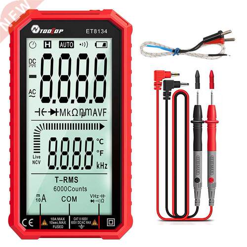 ET814 Digital Multimeter 4.7 In LCD Screen DC/AC Current Vo