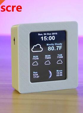 Household Intelligent Wifi Weather Report Clock Time Data Te