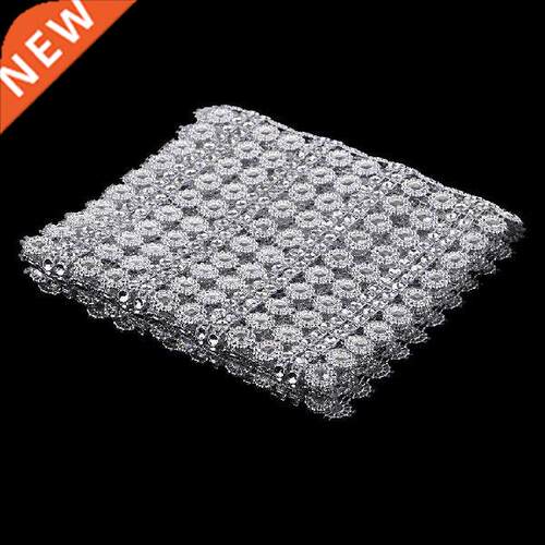 1 Yard 16 Row Diamond Mesh Wrap Crystal Rhinestones Ribbon