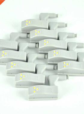 10Pcs Hinge White LED Light Cupboard Wardrobe System Modern