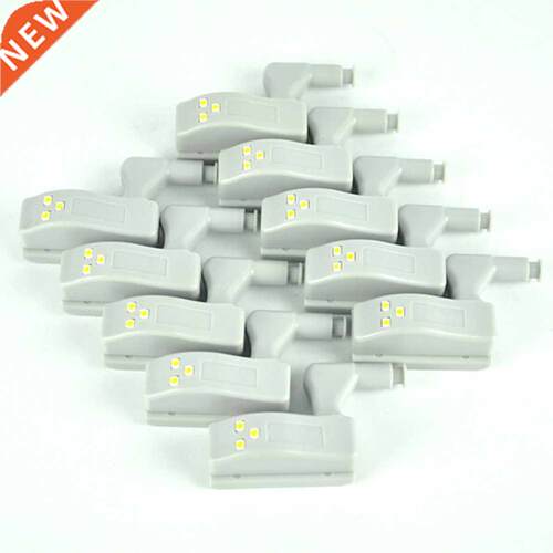 10Pcs Hinge White LED Light Cupboard Wardrobe System Modern
