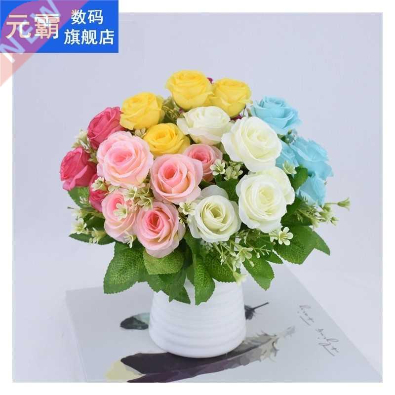 1 Bundle 6 Big Head Fake Flowers 适用于 Home Wedding Decor S