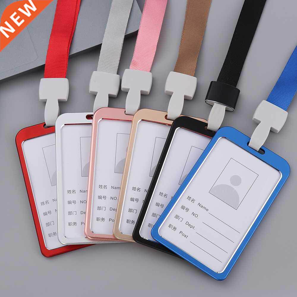 Aluminium Alloy Card Holder Employee Name ID Card Cover Meta