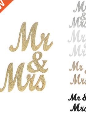 3Pcs Wooden MR & MRS Wedding Signs Wooden Wedding Table
