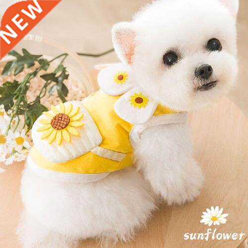 Dog Clothes For Spring Summer Flower Thin Lovely Puppy