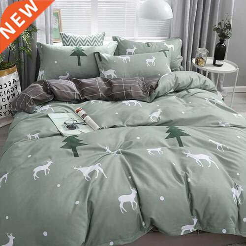 Washed Cotton Bedding Four-Piece Quilt Cover Bed Single