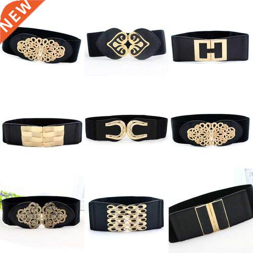 Fashion Women Wide Waist Elastic Stretch Belt Cinch Waistban